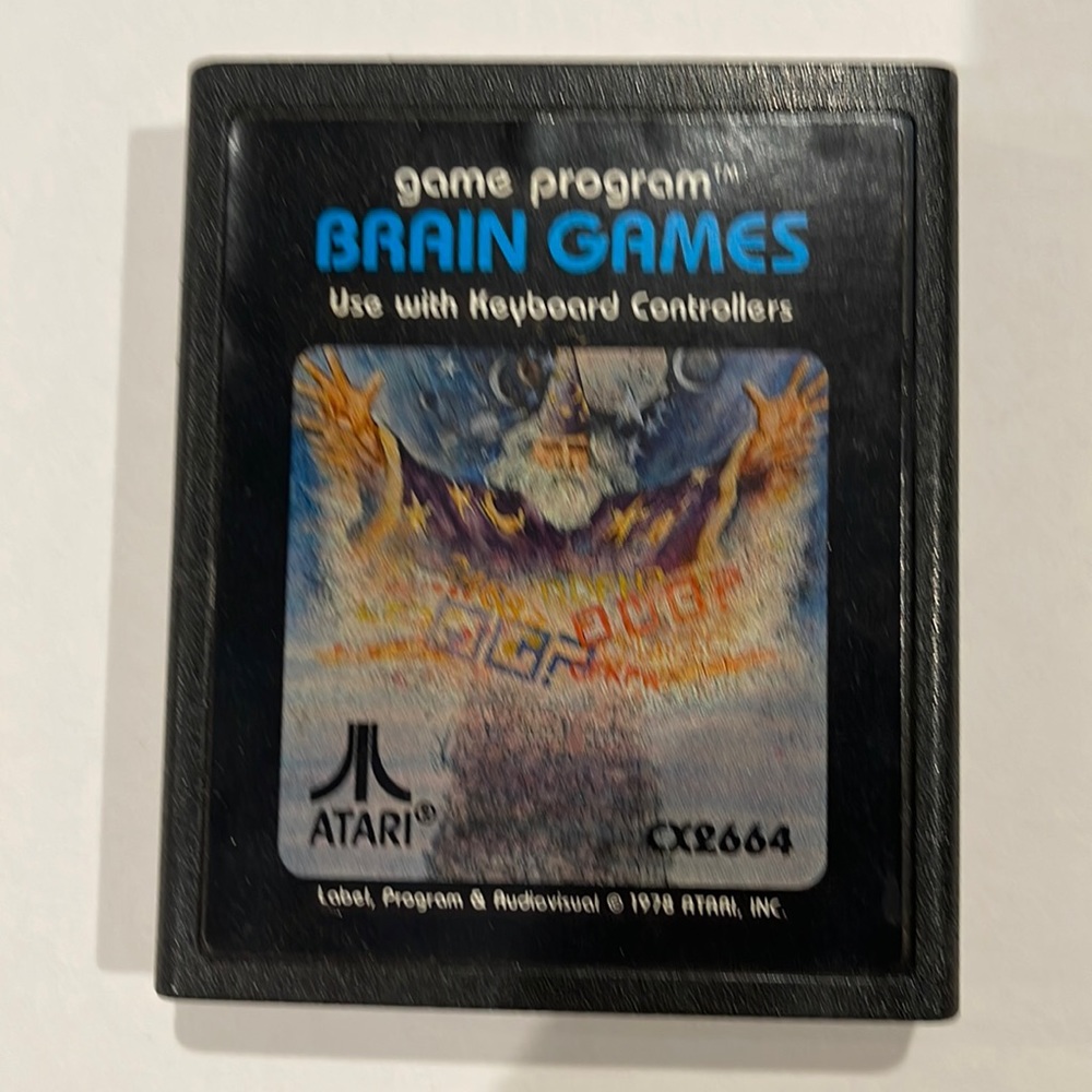 Pictures speak for themselves.Brain games Atari CX2664.Game & instructions book.